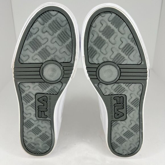 Fila Womens 5CM01781-125 White Hi Top Canvas Lace Up Size 10 Casual Sneakers - Picture 6 of 9